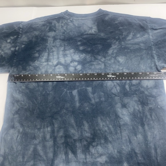 The Mountain Wolf Shirt Mens 2XL Blue Tie Dye Cotton Short Sleeve‎ 1998 Vintage - Picture 7 of 8